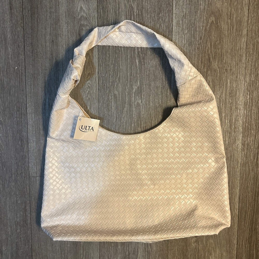Ulta Beauty Cream Woven Women's Bag